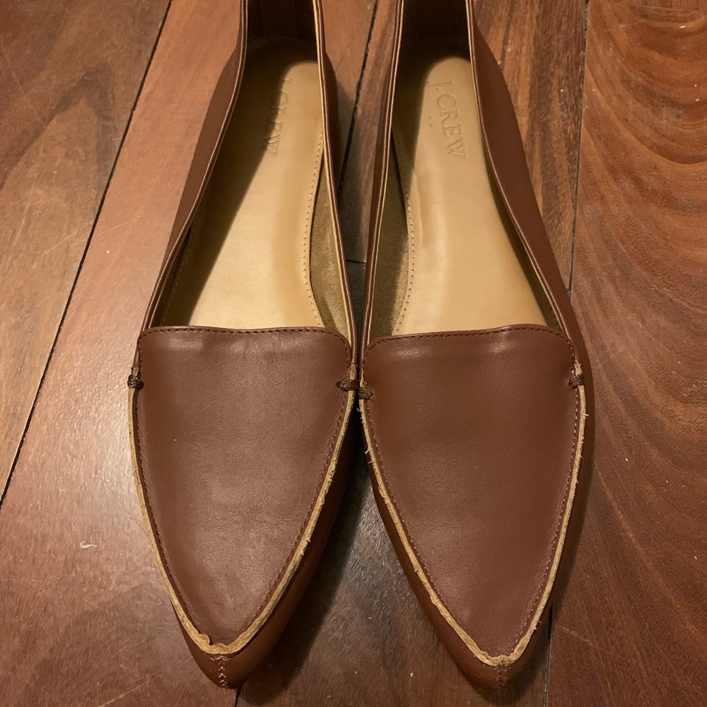Brown J Crew flats - Never worn!